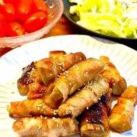 白ナスの肉巻き|mikaさん