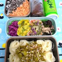🍀2025/0804(月)ネバネバそうめん弁当|ともちんさん