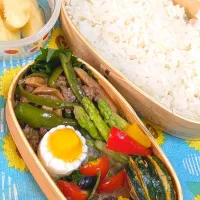 本日のお弁当〜青椒肉絲弁当