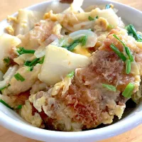かさましチキンカツ丼。|さくたえさん