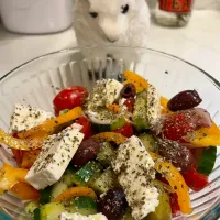 2025/8/3   ギリシャの夏野菜サラダ　Traditional Greek Salad| 19 Boys & 野鳥さん