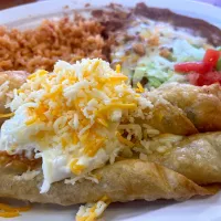 Rice n beans with beef flautas|🌺IAnneさん