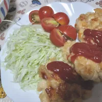 鶏胸肉でハッシュドチキン|みよぱさん