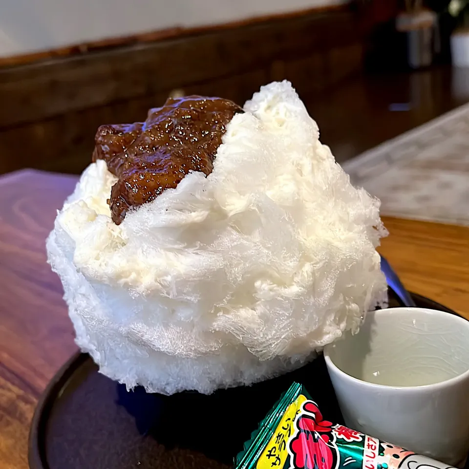 栗ミルクかき氷|あおさん