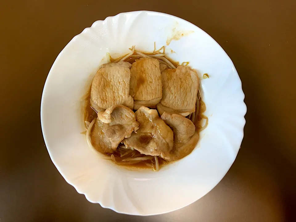 HOME 豚肉味噌ダレ焼き|ばーさんさん