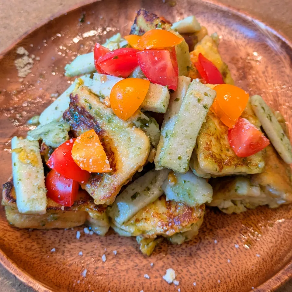 サラダチキンのジェノベーゼフレンチトースト|ロギーさん