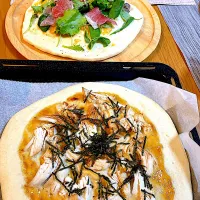 茹で鶏の和風ピザ| Mikaさん