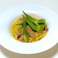 オクラのペペロンチーノ|イシュタール石井さん