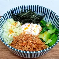 【食欲スタミナ🎯！夏の冷し台湾まぜそば🤤】（麺やこころ！大田区大岡山本店再現Ver.）