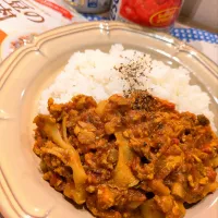 鯖と大豆ミートのカレー|なおさん