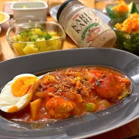 鶏ミートボールのトマト煮込み|むぎこさん