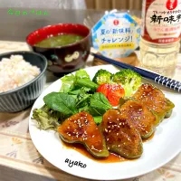 BBQソースの肉詰めピーマン|亜矢子さん