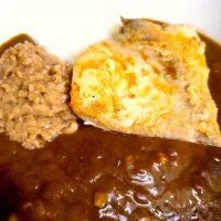 納豆とマグロの西京味噌焼き乗せカレーぢゃ|時雨さん