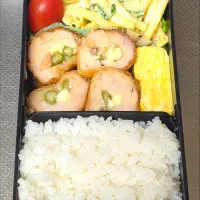 アスパラチーズチキンロール弁当|黒川克博さん