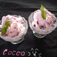 ブルーベリーフローズンヨーグルト✨| cocco+さん
