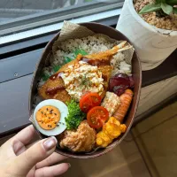 アジフライ弁当