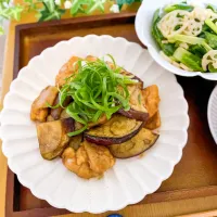 鶏肉とサーロインなすのさっぱり焼き| ハマーさん