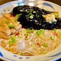 今夏もハマってます                                                      「なす🍆そうめん」 #香川郷土料理|mottoさん