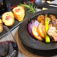 桃と豚肉のロースト| オハナシマンさん