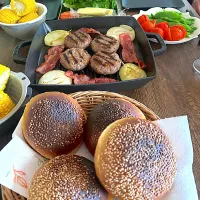 友人お手製✨　ハンバーガー🍔ランチ🙌|BUBUさん