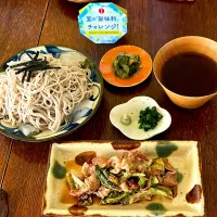 ランチ♯蕎麦♯回鍋肉♯日の出みりん|小松菜さん