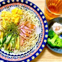 昼食 冷やし中華|ふわふわさん