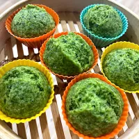 ほうれん草の蒸しパン|ゆりさん