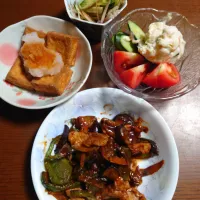 豚肉と茄子の味噌炒め|ぱやさん