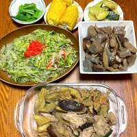 ナスとズッキーニの味噌炒め。|kerryさん