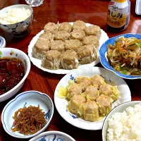 今晩は551のシュウマイと肉団子|こどもおやじさん