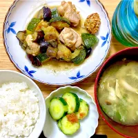 夕飯 鶏肉の炒め物