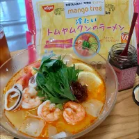冷たいトムヤンクンのラーメン💖