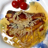 鱈の揚げ焼き　えのきのあんかけ|ちいこさん