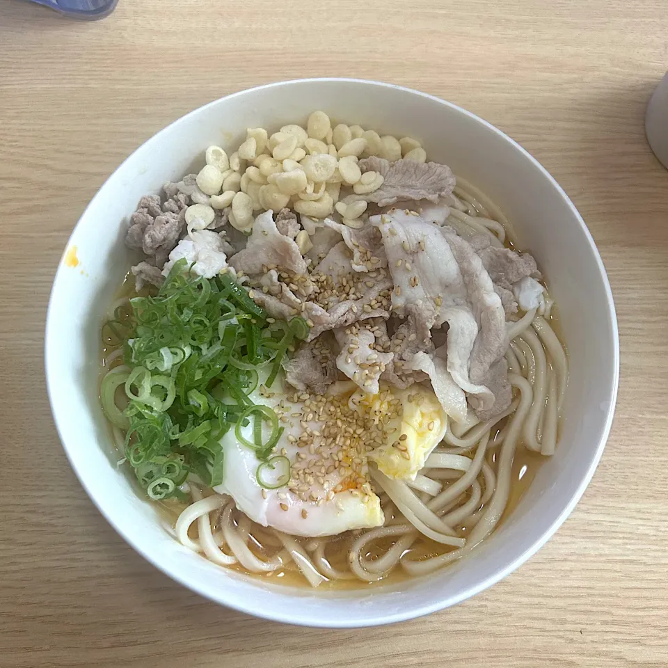 冷しゃぶ鶏ガラうどん(昼)|＾＾さん