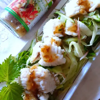Snapdishの人気料理写真:鱧のグリーンサラダ🥗