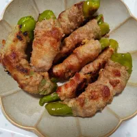 甘長とうがらしの豚バラチーズ巻き(2025.8.5)|eriviviさん