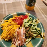 冷やし中華　梅マヨ×ごまダレ|chiroruさん