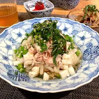 ささみと豚しゃぶの冷やしうどん🥢|Saori.Sさん