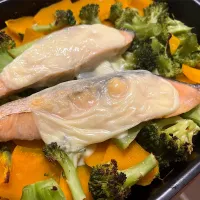 鮭と野菜のグリル焼き| 茶茶茶さん