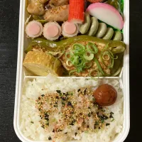 ピーマンの肉詰め弁当|まちゃさん