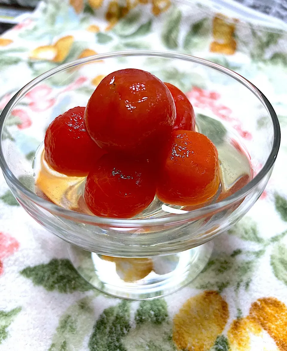 ミニトマトのシロップ漬け|つるひめさん