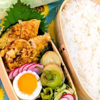 本日のお弁当〜ささみのカレー焼弁当|f.1125beさん