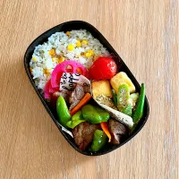 お弁当　ラム焼肉🐑