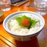 Soy sauce marinated egg yolk rice|skyblueさん