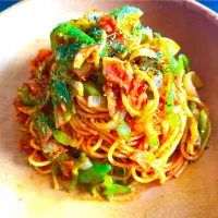 リモートワークのおひとり様ランチ🍝ナポリタン|KANAさん