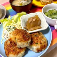 鶏ミンチのしそチーズパン粉焼き♬|panchiさん