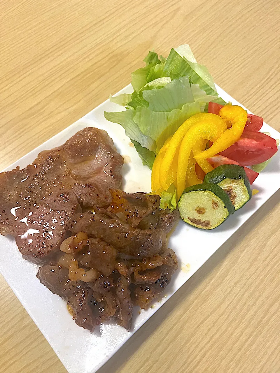 焼肉　豚ロースステーキ|カリィさん