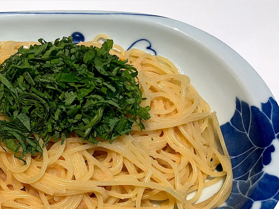 大葉どっさりたらこスパゲッティ|晴れ風さん