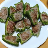 ピーマンの肉詰め|しまだ ちえこさん