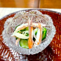 きゅうりとカニカマ茗荷の酢の物| 藤田 まり子さん